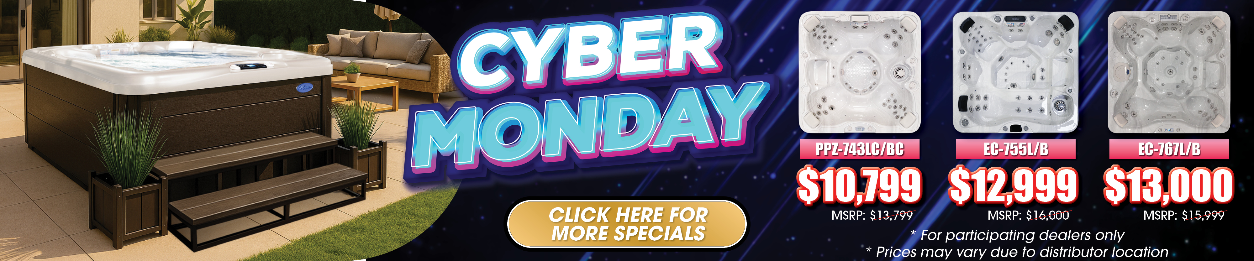 Calspas hot tub being used in a family setting - Riverside